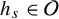 h Subscript s Baseline element of script upper O