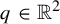 q element of double struck upper R squared