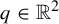 q element of double struck upper R squared