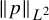 StartMetric p EndMetric Subscript upper L squared