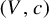 left parenthesis upper V comma c right parenthesis