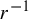 r Superscript negative 1