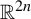 double struck upper R Superscript 2 n