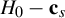 upper H 0 minus bold c Subscript s