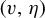 left parenthesis v comma eta right parenthesis