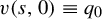 v left parenthesis s comma 0 right parenthesis identical to q 0