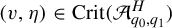 left parenthesis v comma eta right parenthesis element of upper C r i t left parenthesis script upper A Subscript q 0 comma q 1 Superscript upper H Baseline right parenthesis