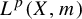 upper L Superscript p Baseline left parenthesis upper X comma m right parenthesis