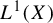 upper L Superscript 1 Baseline left parenthesis upper X right parenthesis