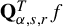bold upper Q Subscript alpha comma s comma r Superscript upper T Baseline f