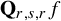 bold upper Q Subscript r comma s comma r Baseline f