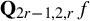 bold upper Q Subscript 2 r minus 1 comma 2 comma r Baseline f