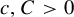 c comma upper C greater than 0