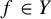 f element of upper Y