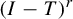 left parenthesis upper I minus upper T right parenthesis Superscript r