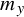 m Subscript y