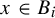 x element of upper B Subscript i