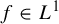 f element of upper L Superscript 1