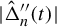 StartAbsoluteValue ModifyingAbove normal upper Delta With caret double prime Subscript n Baseline left parenthesis t right parenthesis EndAbsoluteValue