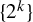 StartSet 2 Superscript k Baseline EndSet