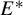 upper E Superscript asterisk
