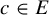 c element of upper E