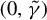left parenthesis 0 comma gamma overtilde right parenthesis