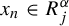 x Subscript n Baseline element of upper R Subscript j Superscript alpha