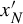 x prime Subscript upper N