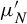 mu prime Subscript upper N