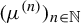 left parenthesis mu Superscript left parenthesis n right parenthesis Baseline right parenthesis Subscript n element of double struck upper N