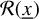 script upper R left parenthesis x underbar right parenthesis