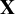 bold upper X