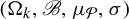 left parenthesis normal upper Omega Subscript k Baseline comma script upper B comma mu Subscript script upper P Baseline comma sigma right parenthesis