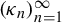 left parenthesis kappa Subscript n Baseline right parenthesis Subscript n equals 1 Superscript infinity
