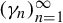 left parenthesis gamma Subscript n Baseline right parenthesis Subscript n equals 1 Superscript infinity