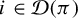 i element of script upper D left parenthesis pi right parenthesis