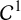 script upper C Superscript 1