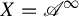 upper X equals script upper A Superscript infinity