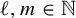 script l comma m element of double struck upper N