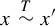x tilde Overscript upper T Endscripts x prime