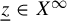 z underbar element of upper X Superscript infinity
