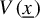 upper V left parenthesis x underbar right parenthesis