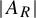 StartAbsoluteValue upper A Subscript upper R Baseline EndAbsoluteValue