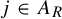 j element of upper A Subscript upper R