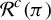 script upper R Superscript c Baseline left parenthesis pi right parenthesis