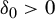 delta 0 greater than 0