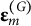 epsilon Subscript m Superscript left parenthesis upper G right parenthesis