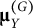 mu Subscript upper Y Superscript left parenthesis upper G right parenthesis