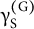 gamma Subscript normal upper S Superscript left parenthesis normal upper G right parenthesis